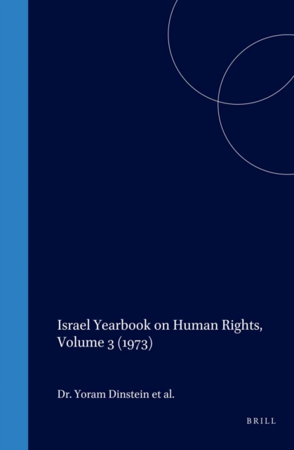 Israel Yearbook on Human Rights, Volume 3 (1973)