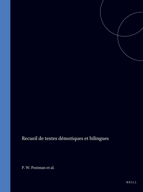 Recueil de textes demotiques et bilingues