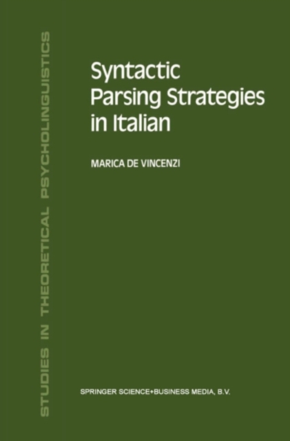 Syntactic Parsing Strategies in Italian