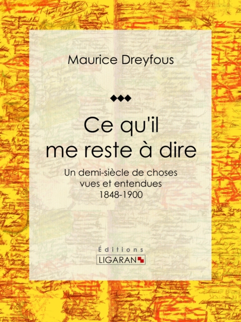 Ce qu'il me reste à dire