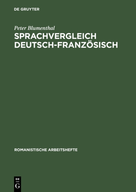 Sprachvergleich Deutsch-Französisch