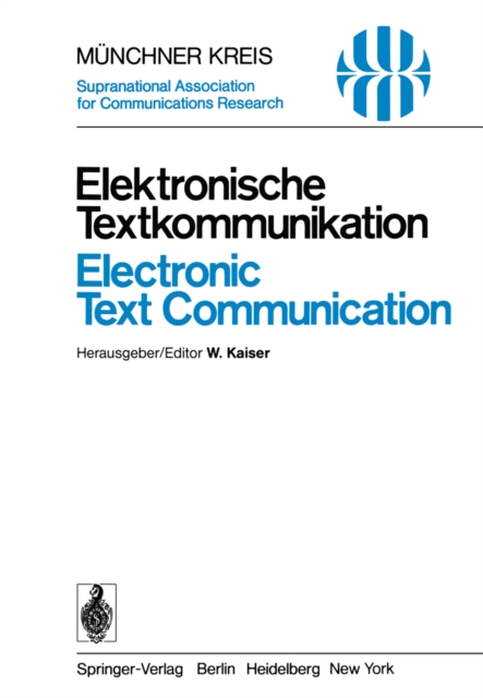 Elektronische Textkommunikation / Electronic Text Communication