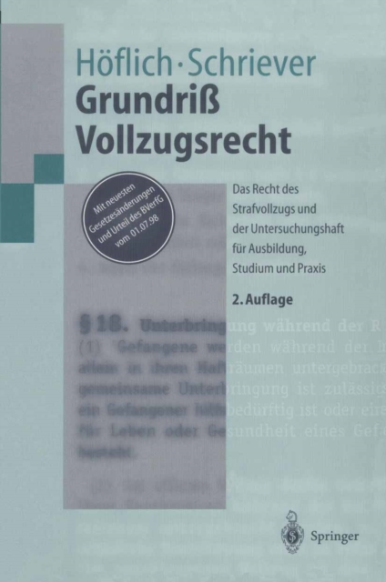 Grundriß Vollzugsrecht