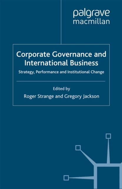 Corporate Governance and International Business