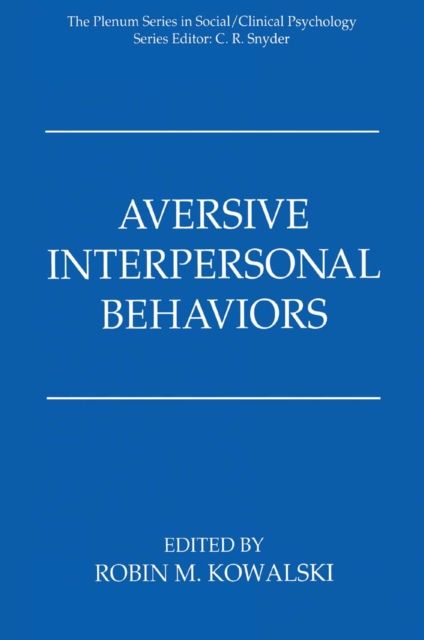 Aversive Interpersonal Behaviors