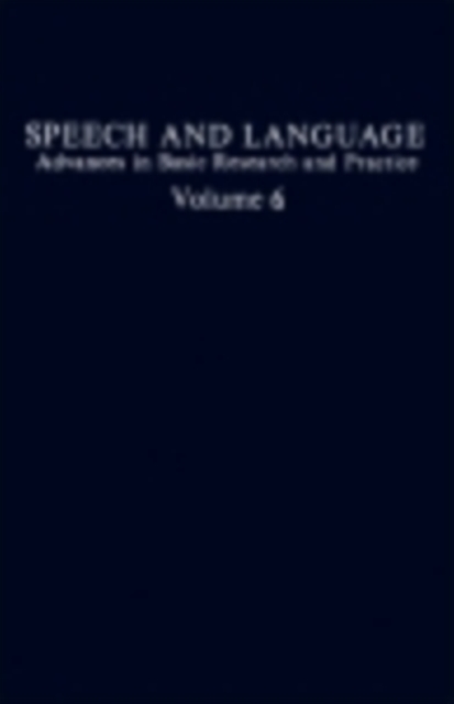 Speech and Language