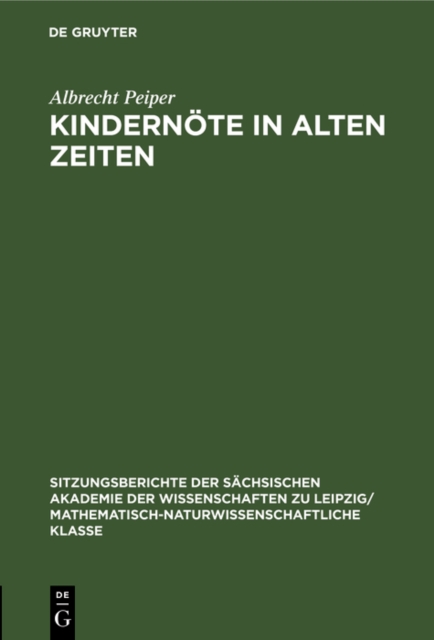 Kindernote in Alten Zeiten