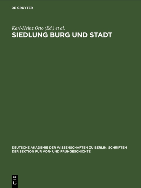 Siedlung Burg und Stadt