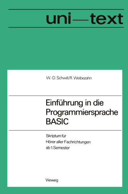 Einführung in die Programmiersprache BASIC