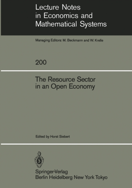 Resource Sector in an Open Economy