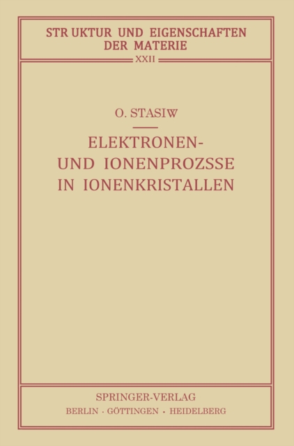 Elektronen- und Ionenprozesse in Ionenkristallen