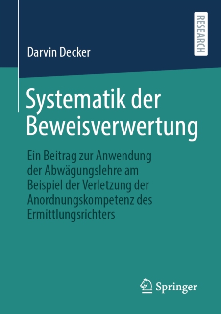 Systematik der Beweisverwertung