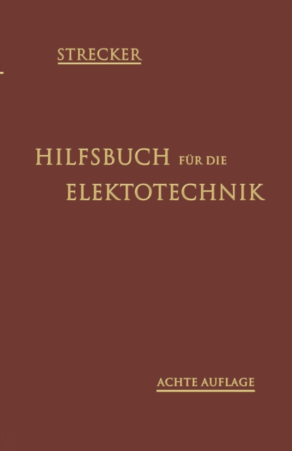 Hilfsbuch für die Elektrotechnik