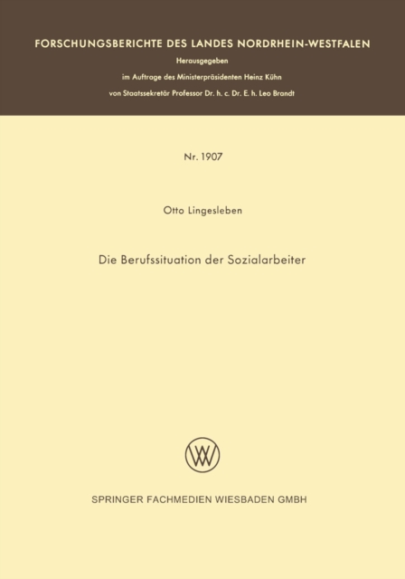 Die Berufssituation der Sozialarbeiter