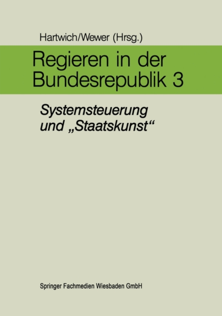Regieren in der Bundesrepublik III