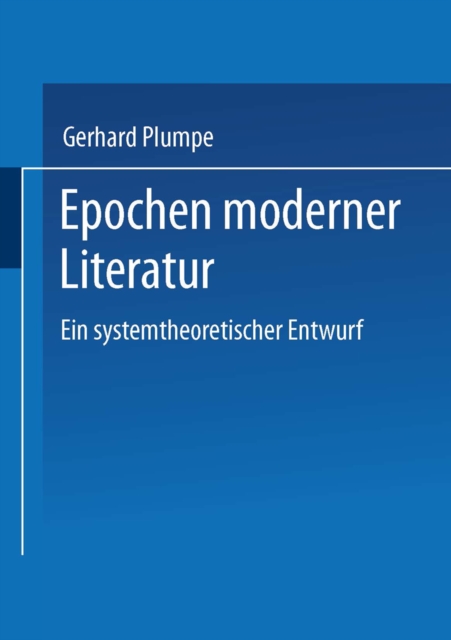 Epochen moderner Literatur