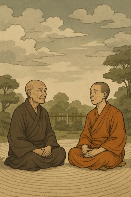 conversation among two Buddhist