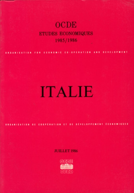 Etudes economiques de l'OCDE : Italie 1986