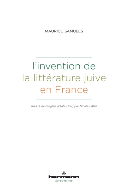 L'invention de la littérature juive en France