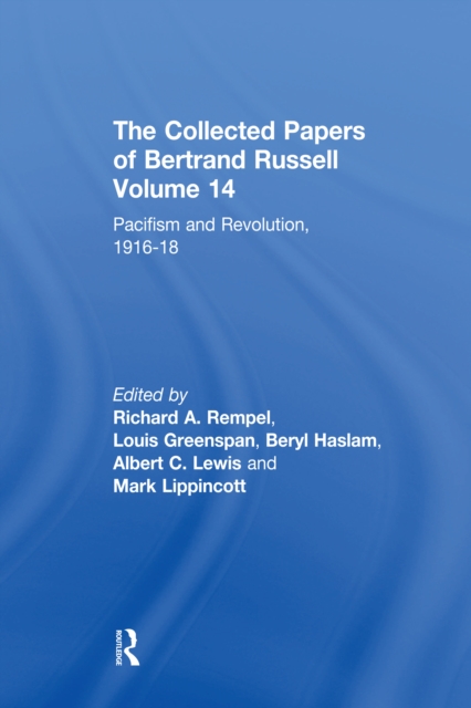 Collected Papers of Bertrand Russell, Volume 14
