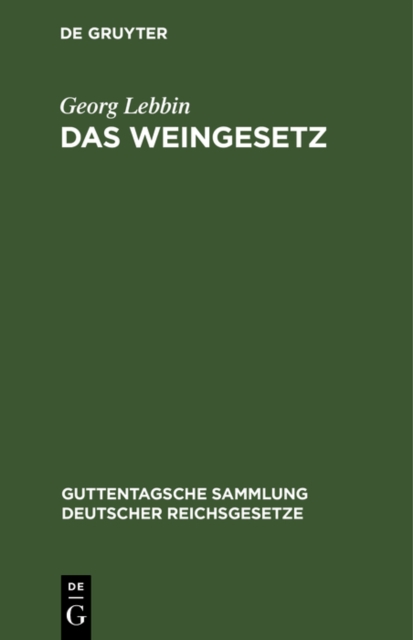 Das Weingesetz