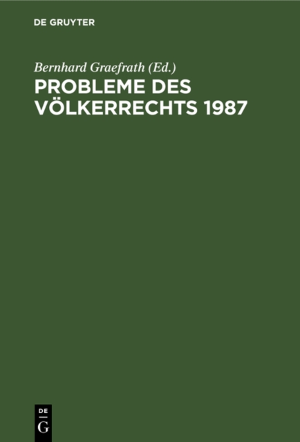 Probleme des Volkerrechts 1987