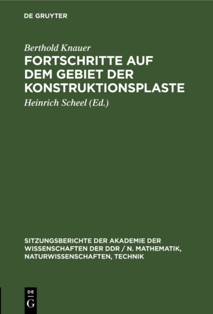 Fortschritte auf dem Gebiet der Konstruktionsplaste