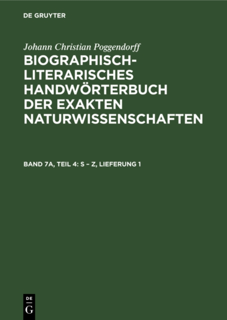 S - Z, Lieferung 1