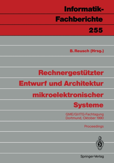 Rechnergestützter Entwurf und Architektur mikroelektronischer Systeme