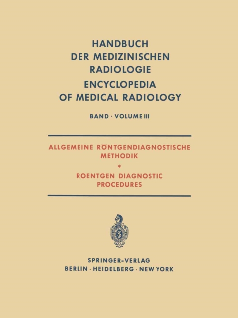 Allgemeine Röntgendiagnostische Methodik Roentgen Diagnostic Procedures