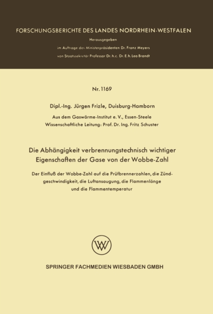 Die Abhängigkeit verbrennungstechnisch wichtiger Eigenschaften der Gase von der Wobbe-Zahl
