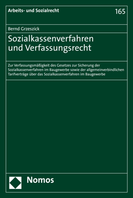Sozialkassenverfahren und Verfassungsrecht