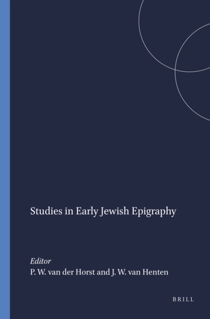 Studies in Early Jewish Epigraphy
