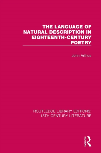 Language of Natural Description in Eighteenth-Century Poetry