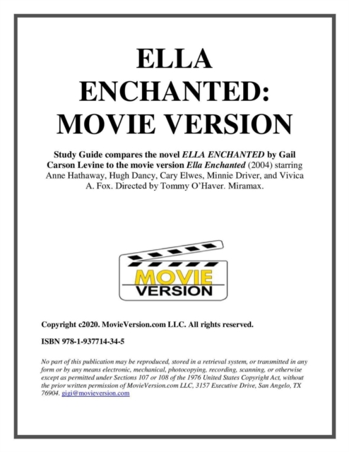 Study Guide to Ella Enchanted: Movie Version