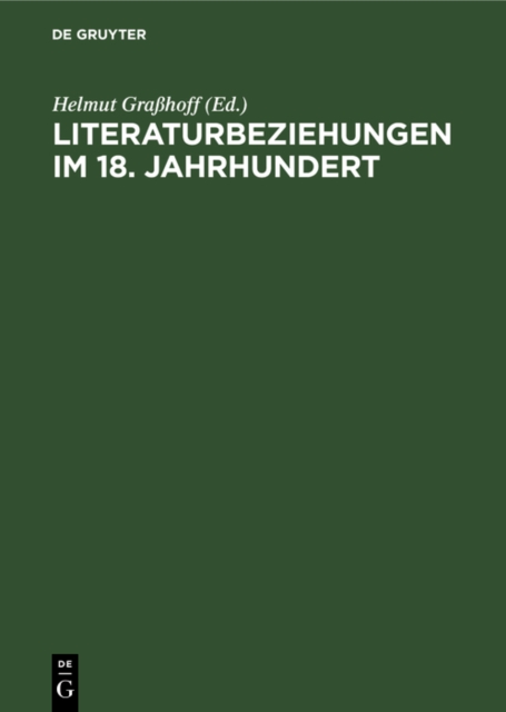 Literaturbeziehungen im 18. Jahrhundert