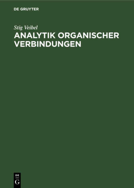 Analytik organischer Verbindungen
