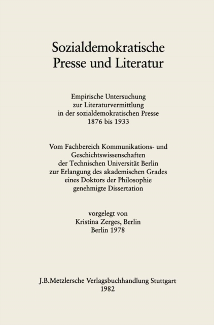 Sozialdemokratische Presse und Literatur