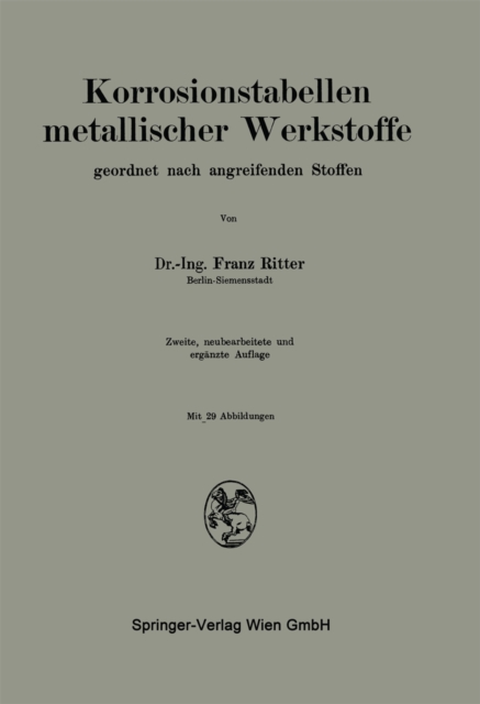Korrosionstabellen metallischer Werkstoffe