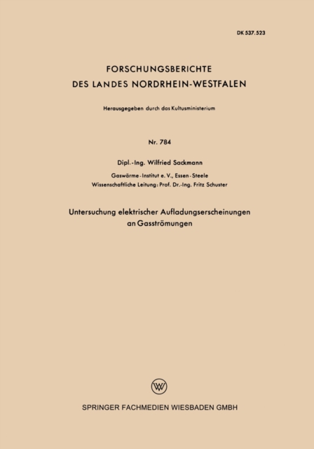 Untersuchung elektrischer Aufladungserscheinungen an Gasströmungen