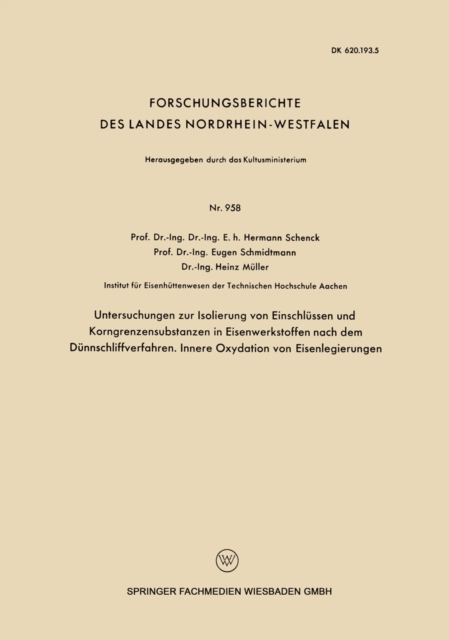 Veränderungen im Gefügeaufbau von Chrom-Nickel-Molybdän-Stählen bei langzeitiger Beanspruchung im Zeitstandversuch bei 500°
