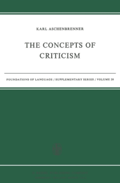 Concepts of Criticism