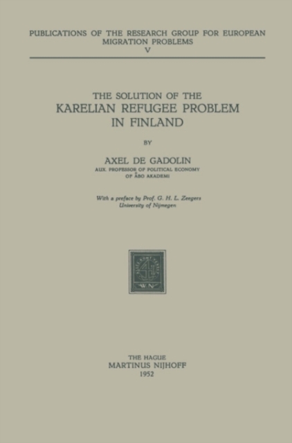 Solution of the Karelian Refugee Problem in Finland