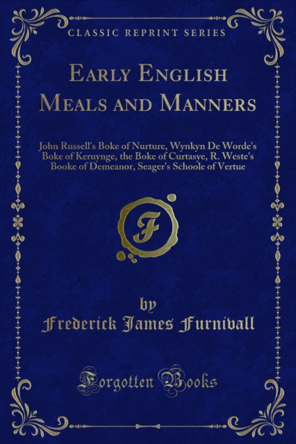 Early English Meals and Manners