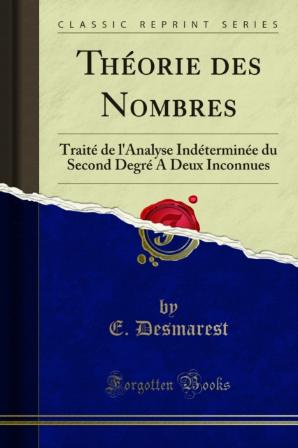 Théorie des Nombres