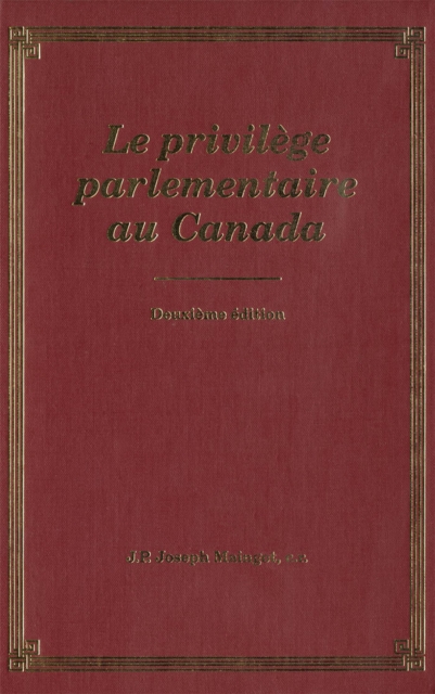 Privilege Parliamentaire au Canada