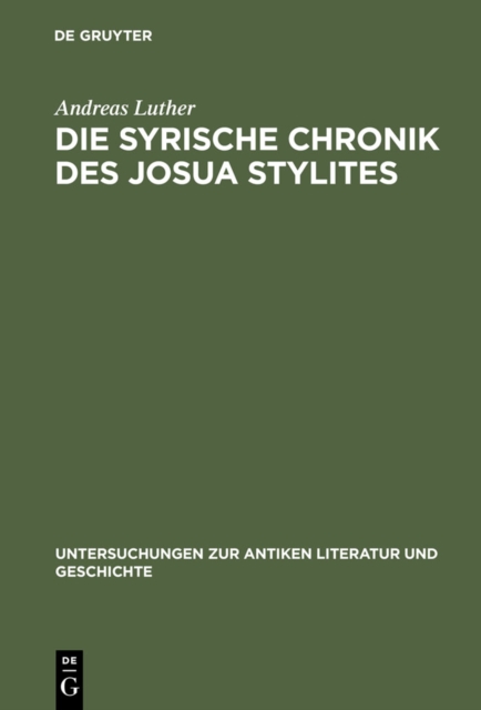 Die syrische Chronik des Josua Stylites