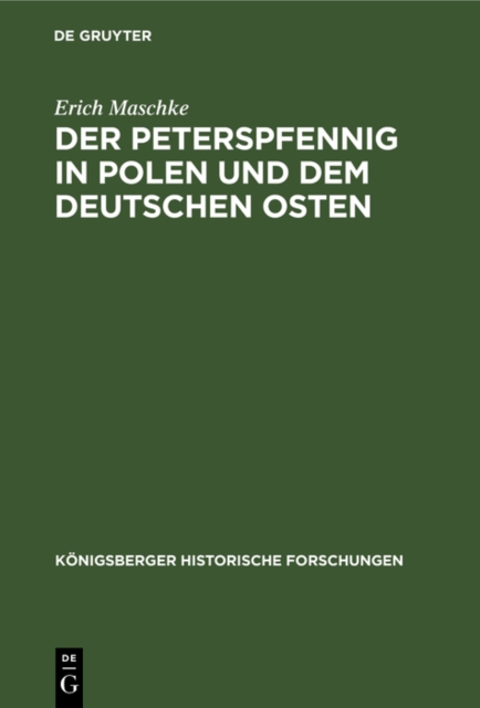 Peterspfennig in Polen und dem deutschen Osten