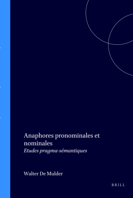 Anaphores pronominales et nominales