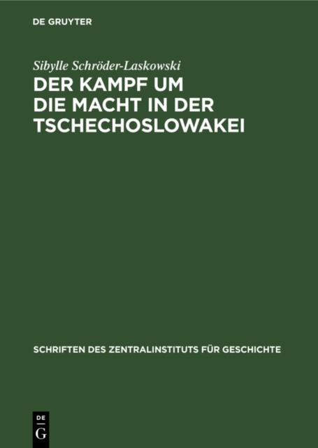 Kampf um die Macht in der Tschechoslowakei